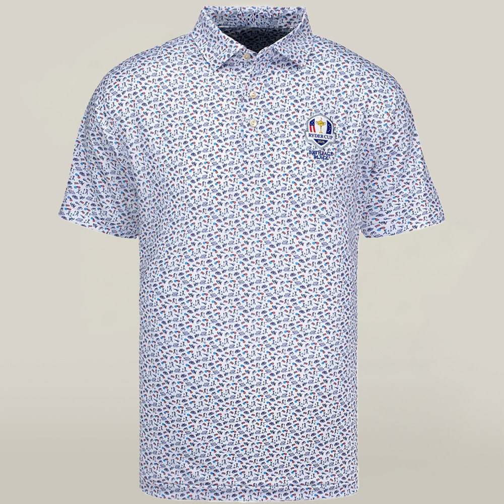 Ryder Cup 2025 Golf Tournament Merch Polo Shirt 2025 Ryder Cup Bethpage Black BÃ¯t Golf Merch-1