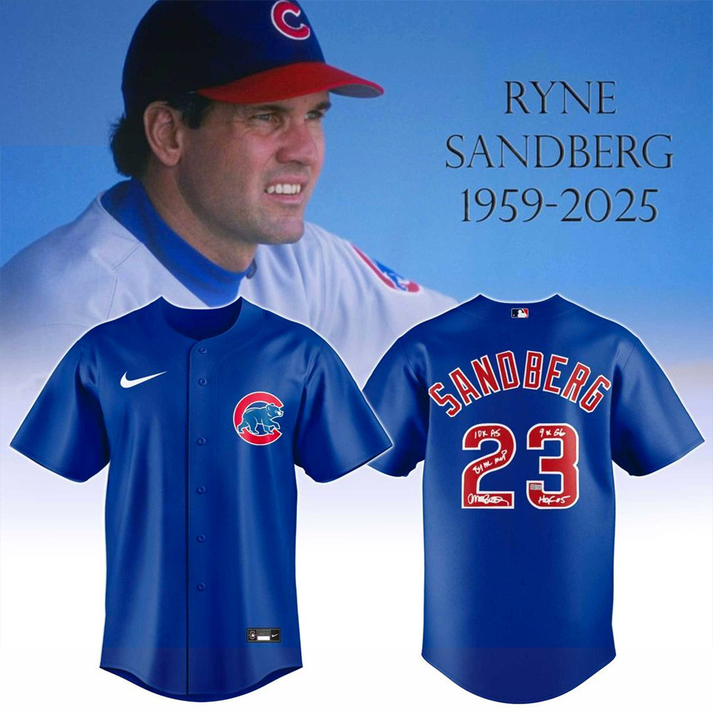 Ryne Sandberg 1959 2025 Blue Jersey 1-1