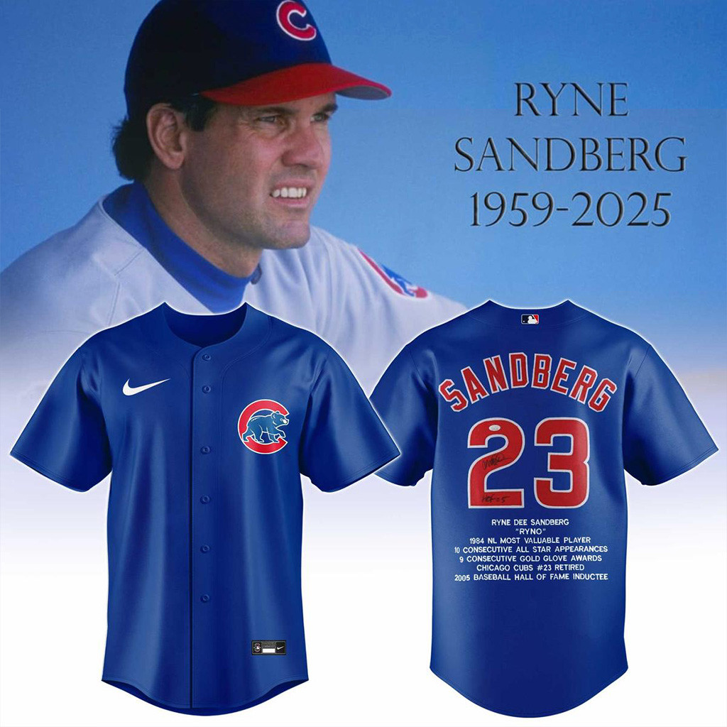 Ryne Sandberg 1959 2025 Legend Chicago Cubs Jersey 1 Kxygt-1