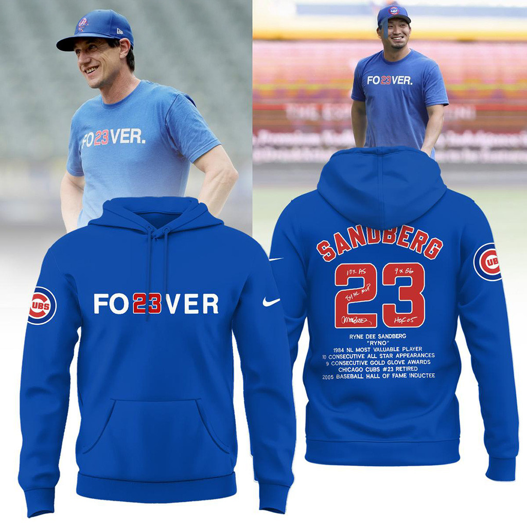 Ryne Sandberg Forever 23 In Our Heart Hoodie-1