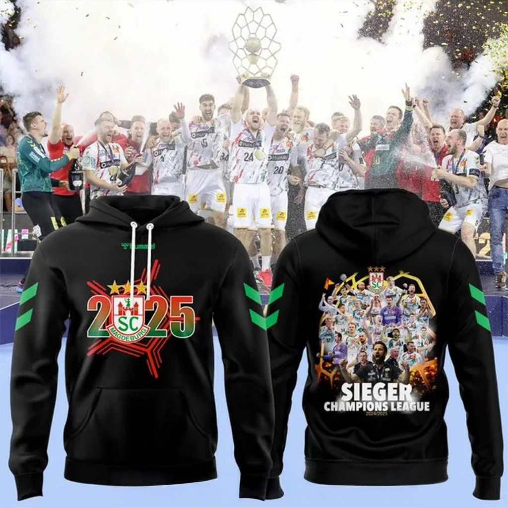 SC Magdeburg EHF Champions League 2024 25 Special Hoodie Best Gifts For Boyfriend-1 SC Magdeburg EHF Champions League 2024 25 Special Hoodie Best Gifts For Boyfriend-1