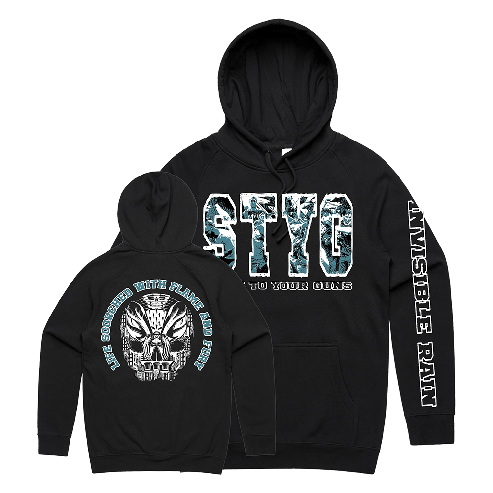 STYG Merch Hoodie Stick To Your Guns Merch Stick To Your Guns Flame And Fury Hoodie Dad Gifts-1