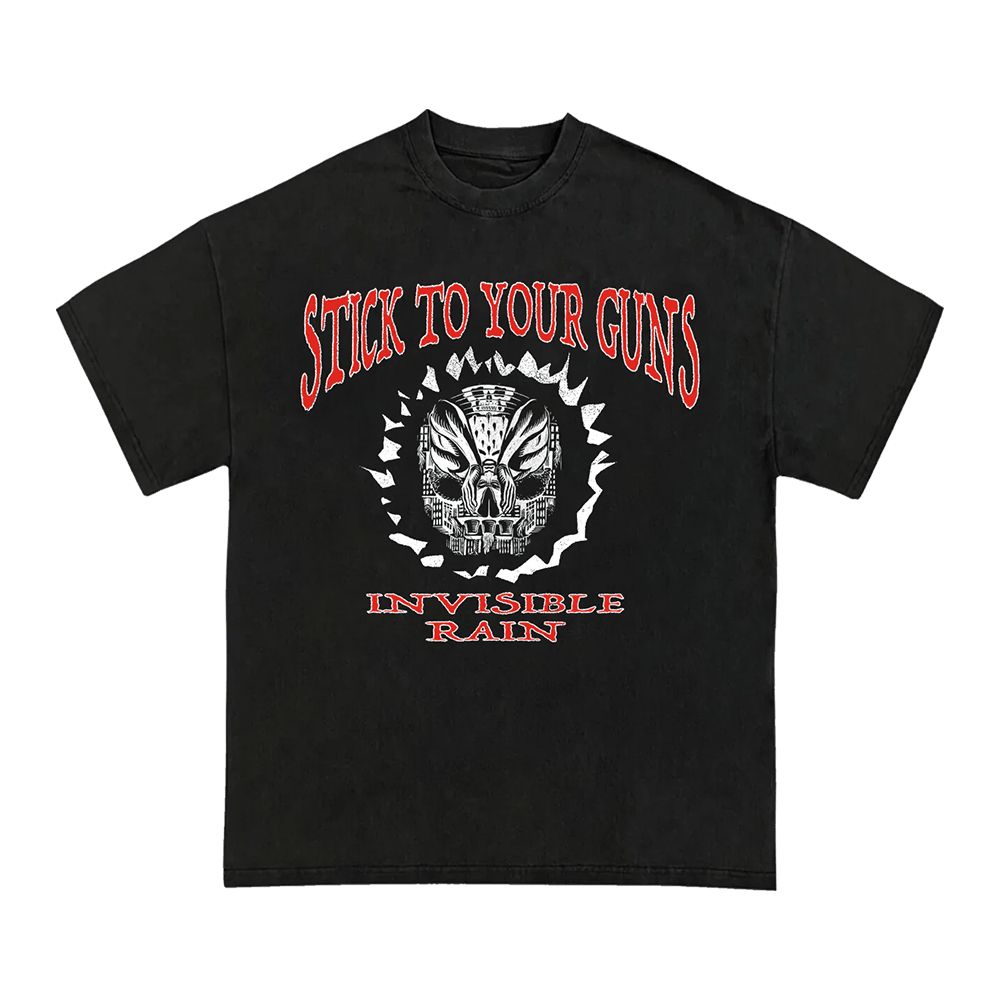 STYG Merch T-Shirt Stick To Your Guns Merch Stick To Your Guns Invisible Rain Shirt Dad Gifts-1