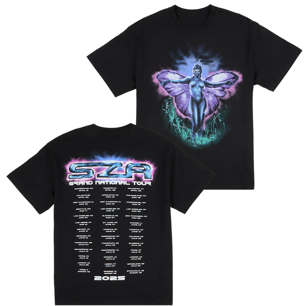 SZA Airbrush Tour T-Shirt Best Gifts For Music Lovers-1