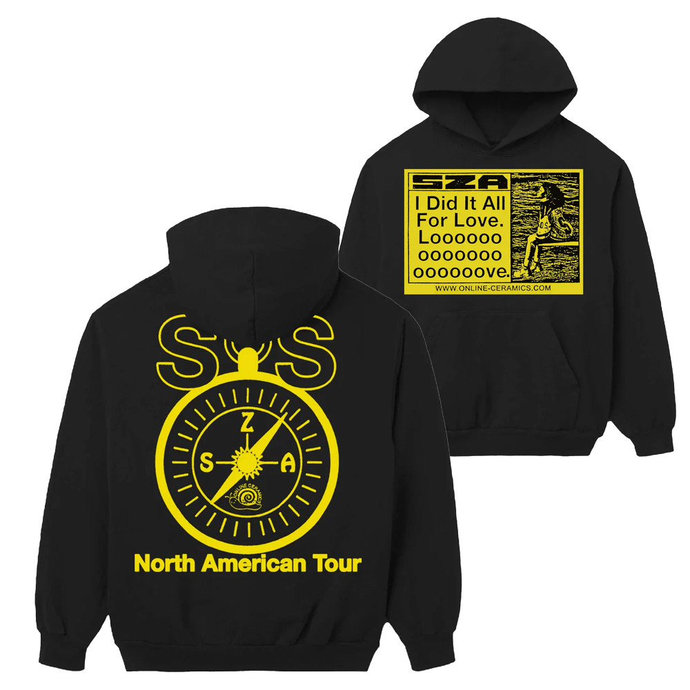 SZA Sos Merch I Did It All For Love North America Tour Hoodie Gifts For Music Fans-1