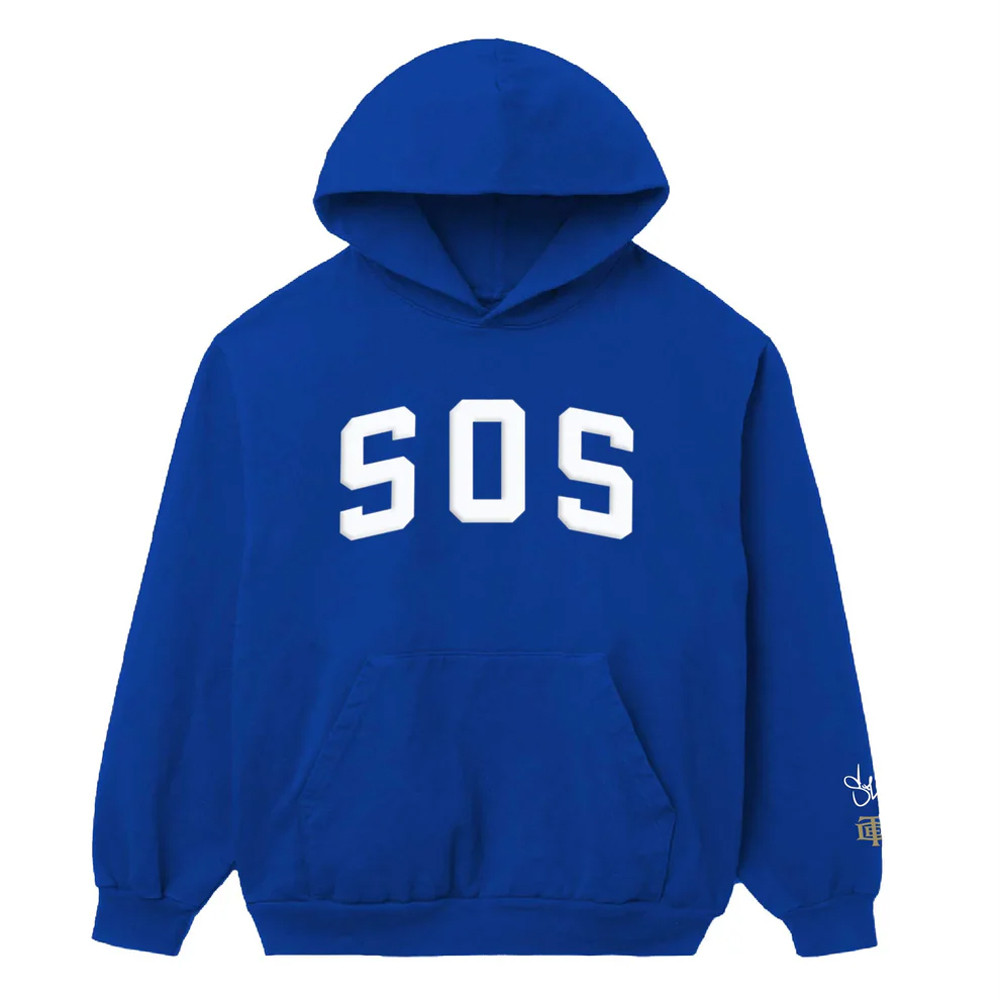 SZA Sos Merch SZA Sos Royal Blue Hoodie Best Gifts For Music Lovers-1