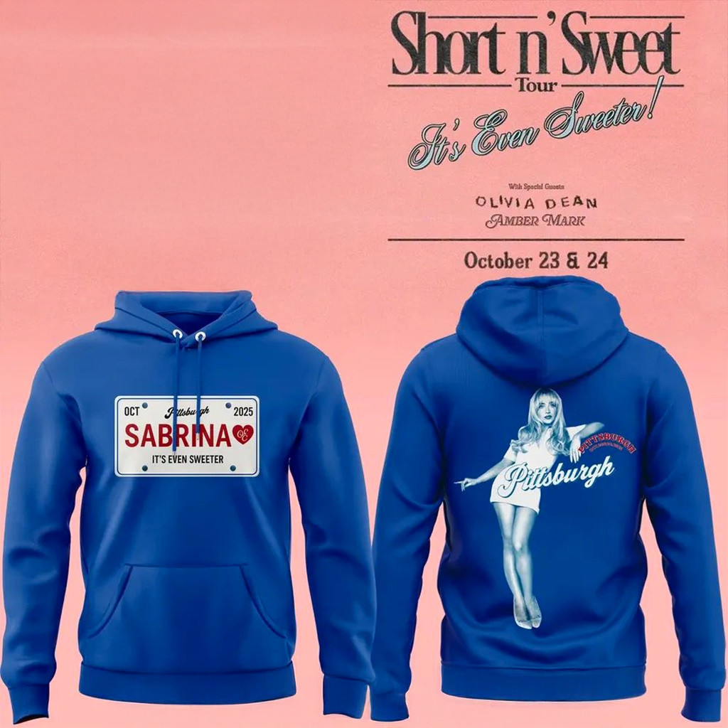 Sabrina Carpenter Short N' Sweet Tour Pittsburgh Hoodie 2025 Sabrina Carpenter Merch Fan Gifts-1