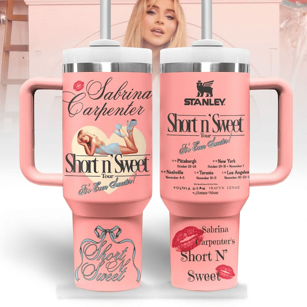Sabrina Carpenter Short N'Sweet Tour 2025 Stanley Tumbler Sabrina Carpenter Merch Mother's Day-1