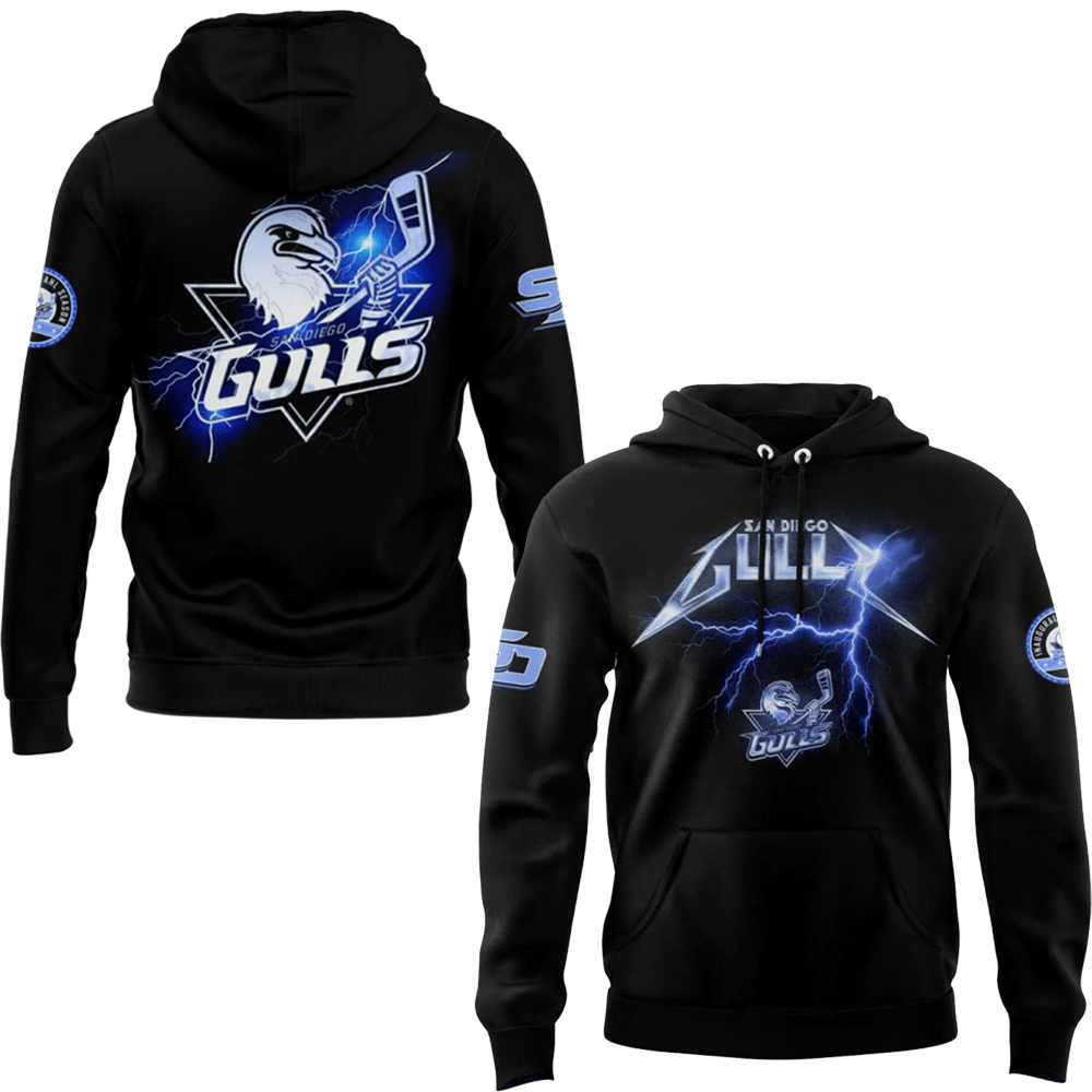 San Diego Gulls Classic Rock Night 2025 Hoodie San Diego Gulls Merch Good Father's Day Presents-1