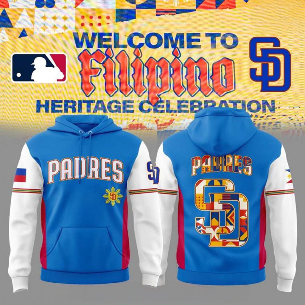 San Diego Padres Celebrating Filipino Heritage Night Special Hoodie San Diego Padres Merch-1