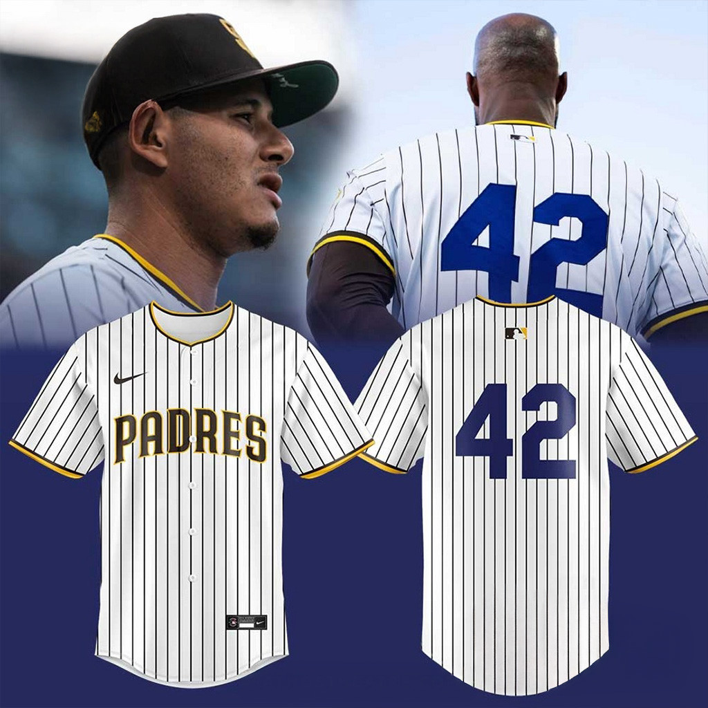 San Diego Padres Jackie Robinson Day 42 Baseball Jersey San Diego Padres Merch Him Gifts-1