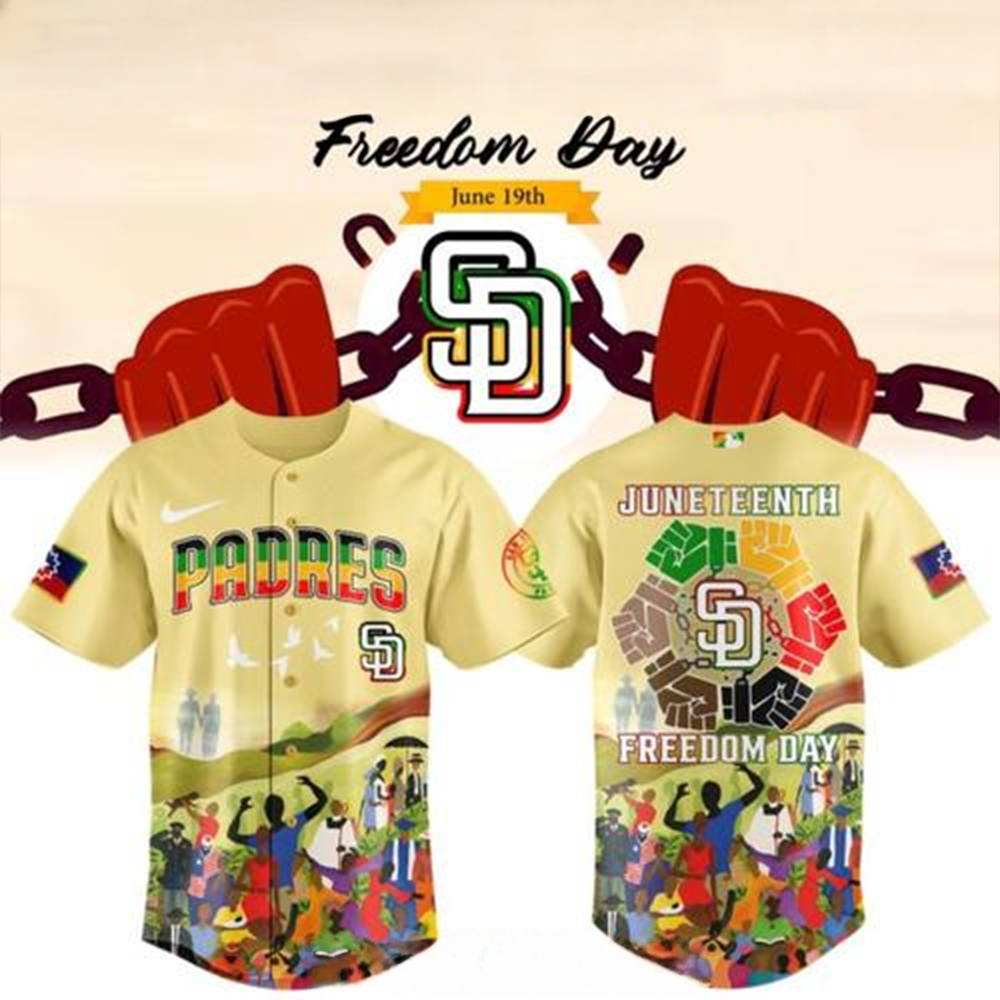 San Diego Padres Juneteenth Freedom Day 2025 Baseball Jersey San Diego Padres Merch-1