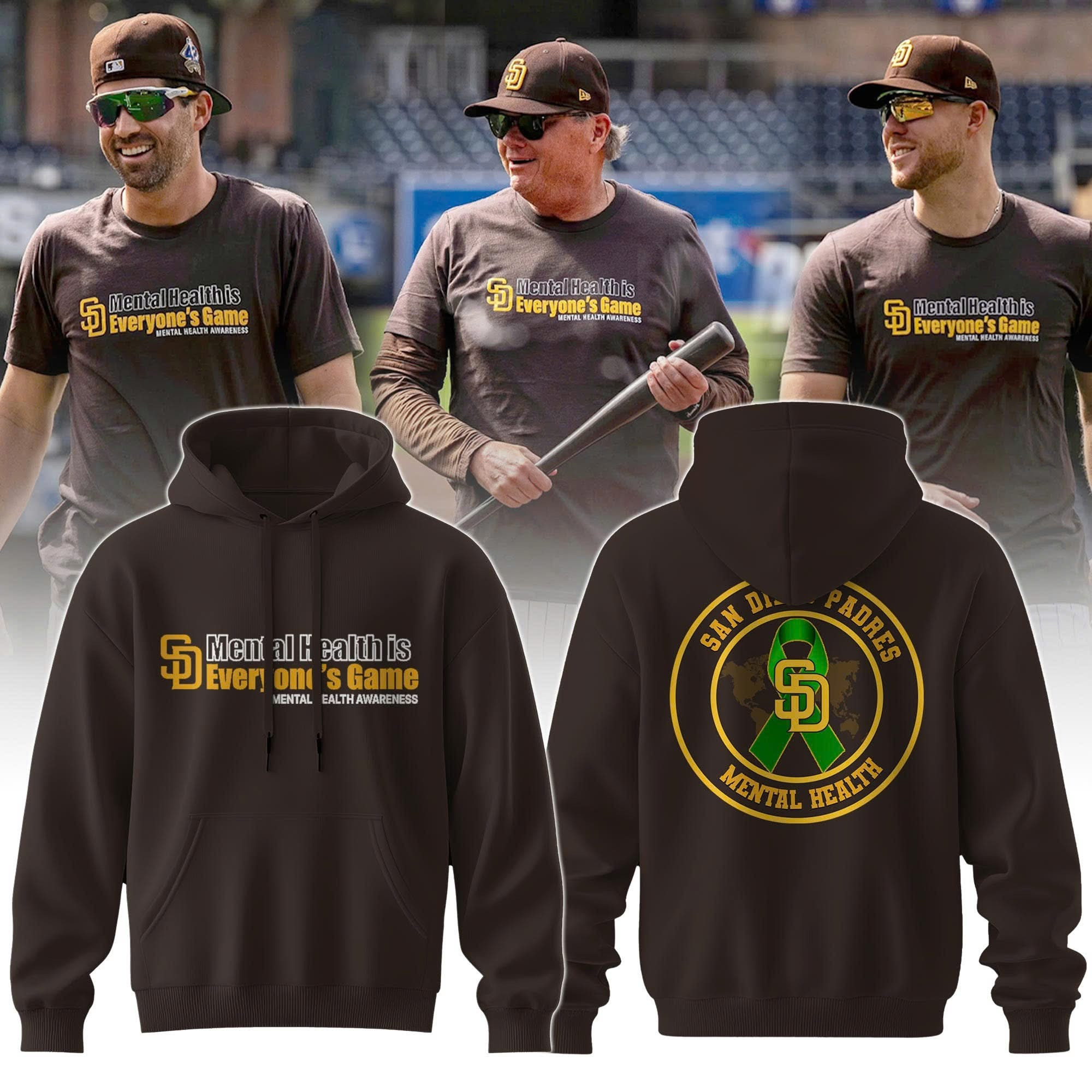 San Diego Padres Mental Health Awareness Hoodie San Diego Padres Merch Husband Gifts-1