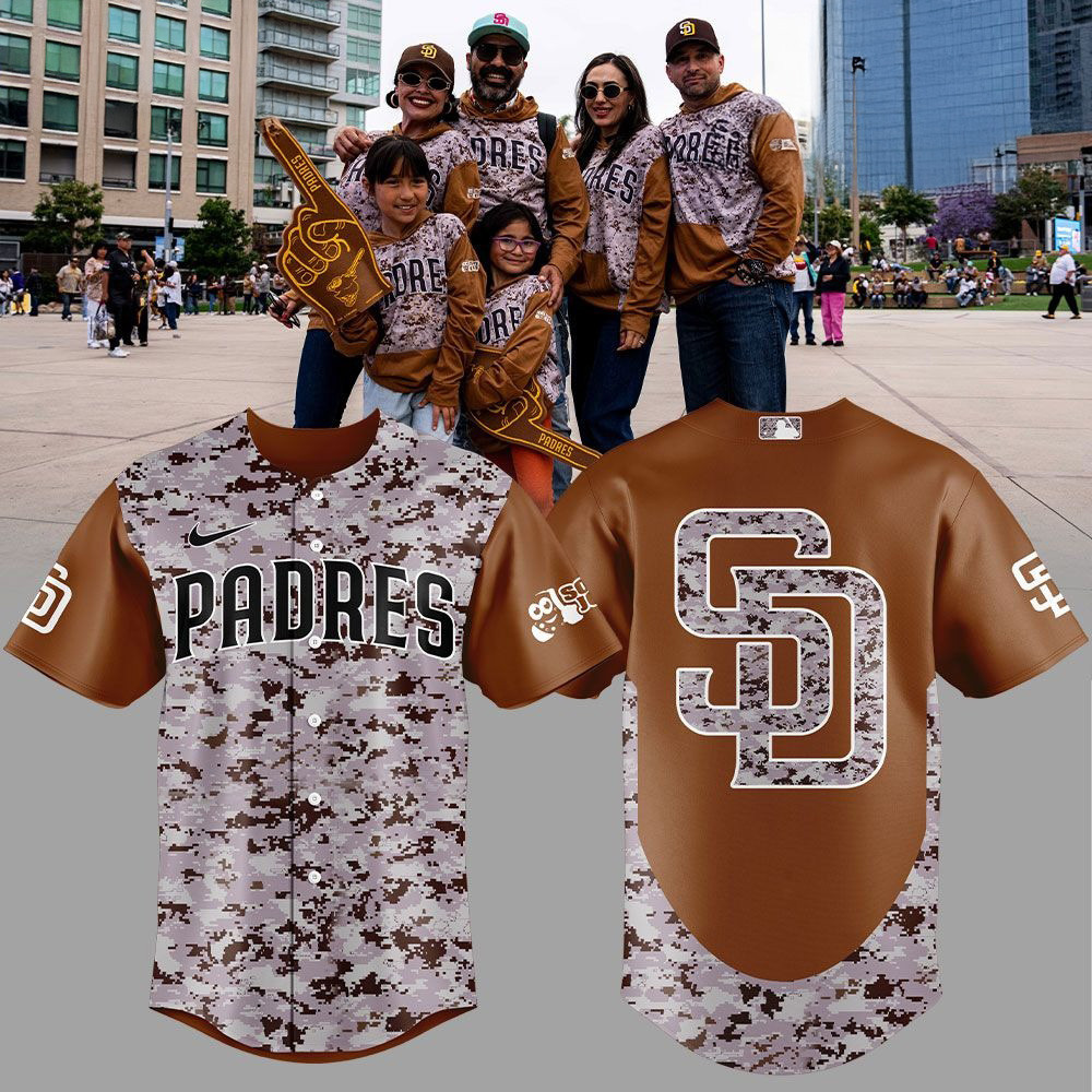 San Diego Padres Military Gift For Fans 2025 Baseball Jersey San Diego Padres Merch-1