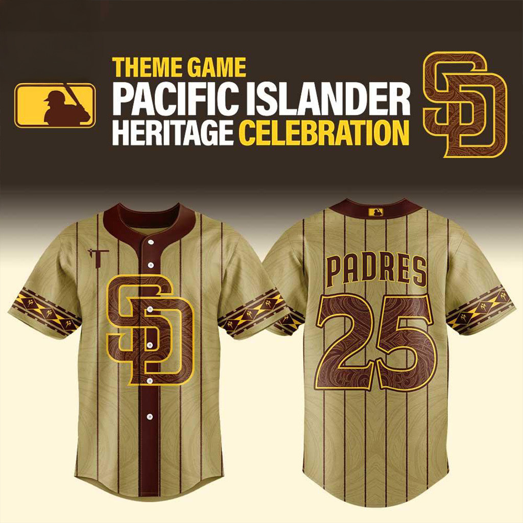 San Diego Padres Pacific Islander Heritage Baseball Jersey Padres Merch Gifts For Father-1