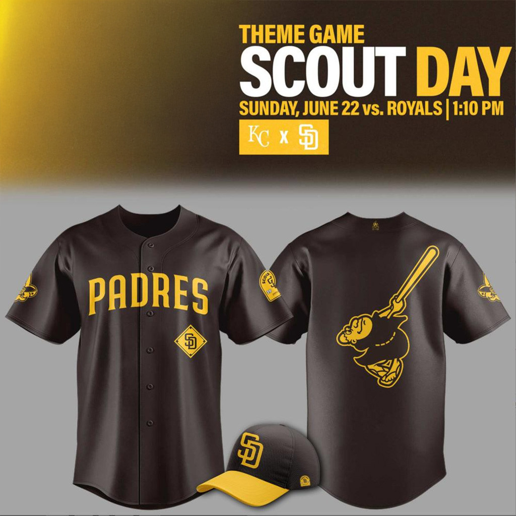 San Diego Padres Scout Day 2025 Special Baseball Jersey San Diego Padres Merch Dad Gifts-1