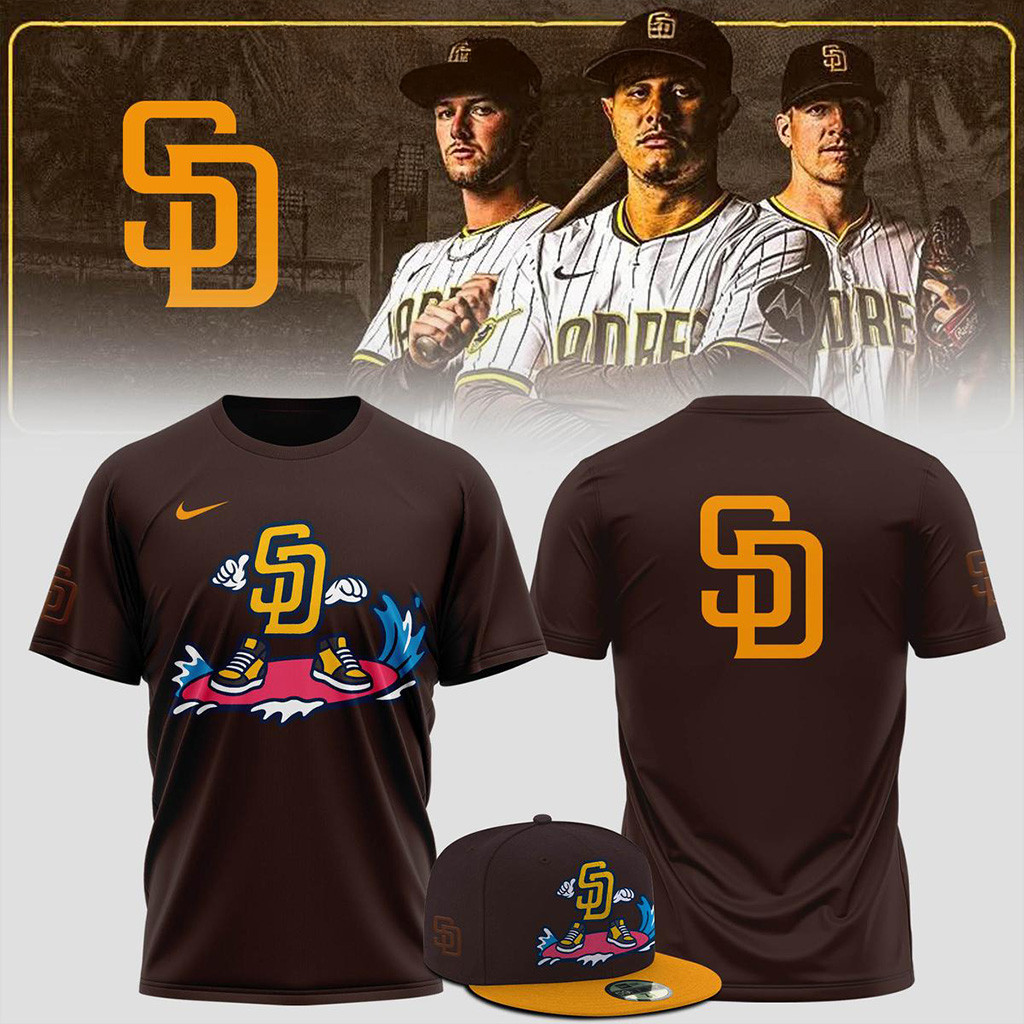 San Diego Padres X Cartoon 2025 Shirt San Diego Padres Merch Gifts For Brother-1