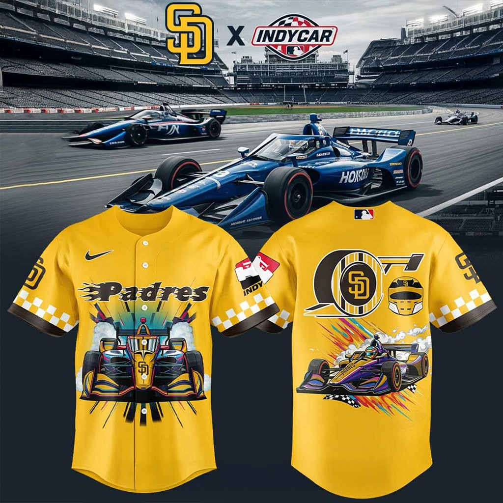 San Diego Padres X F1 Indycar Baseball Jersey Padres Merch Gifts For Fans-1
