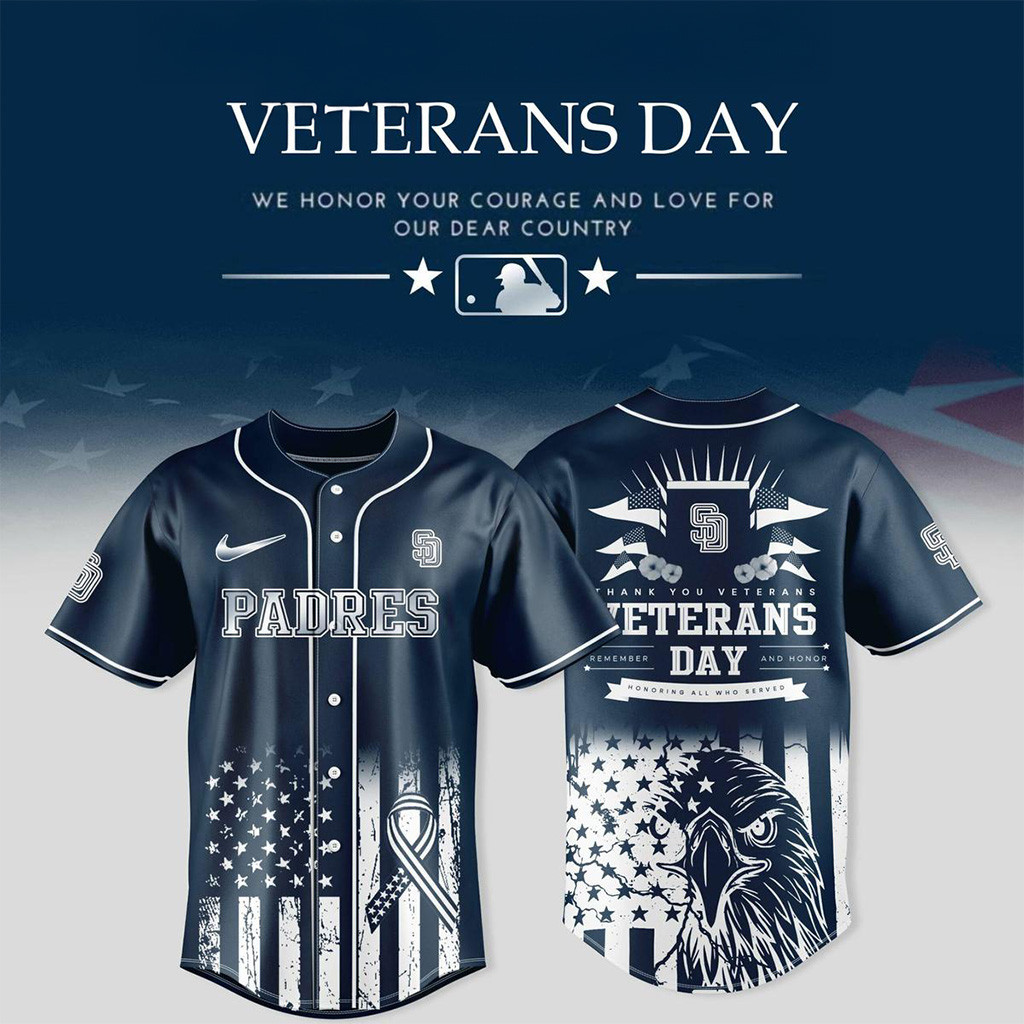 San Diego Padres X Veterans Day 2025 Jersey San Diego Padres Merch Gifts For Fans-1