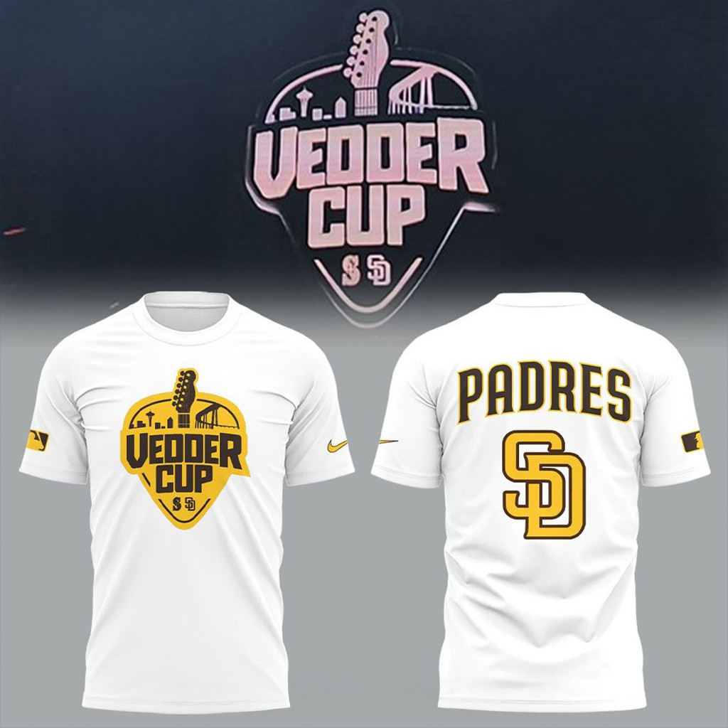 San Diego Padres x Vedder Cup 2025 Shirt Padres Merch Gifts For Fans-1