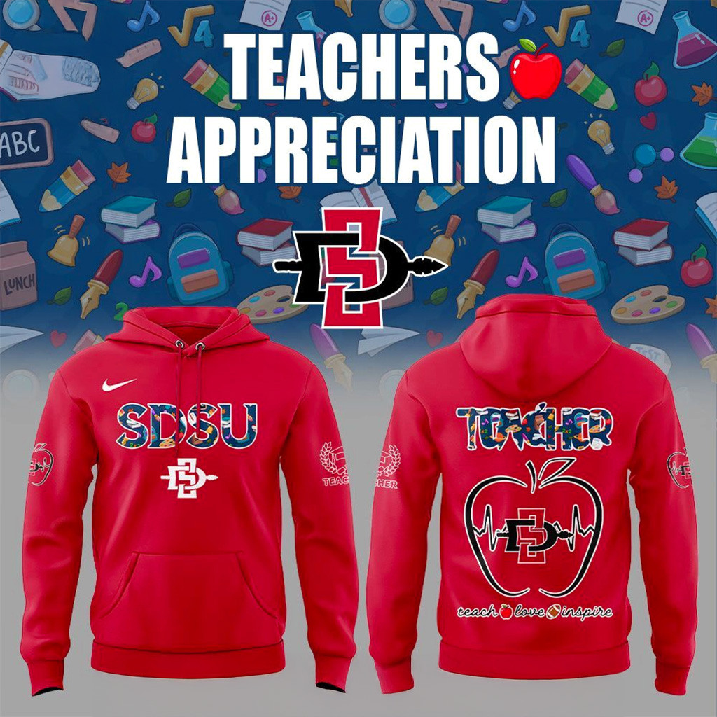 San Diego State Teachers Appreciation 2025 Hoodie Aztecs Merch Gifts For Football Fan-1