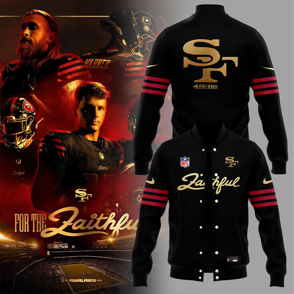 San Francisco 49Ers New Rivalries Faithful 2025 Baseball Jacket San Francisco 49Ers Merch-1 San Francisco 49Ers New Rivalries Faithful 2025 Baseball Jacket San Francisco 49Ers Merch-1
