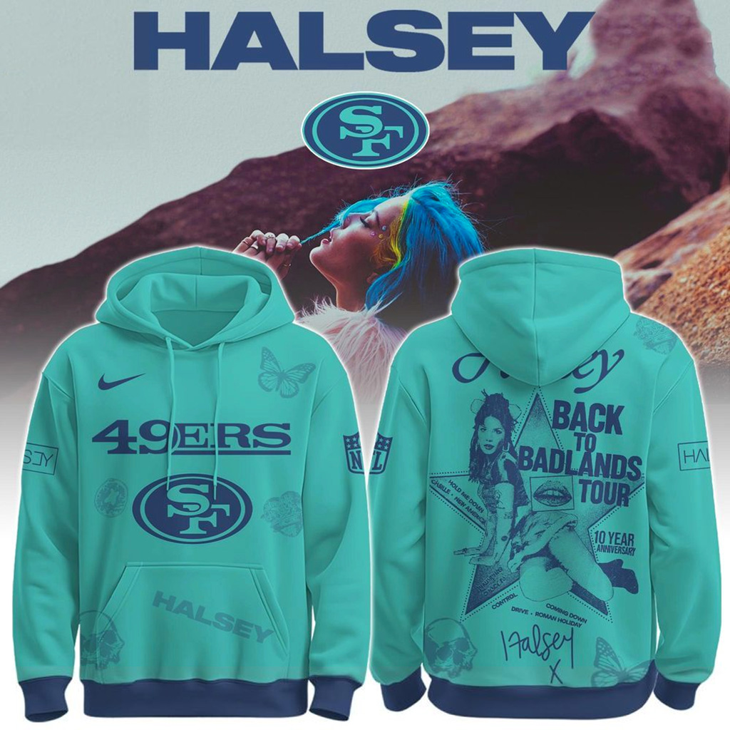 San Francisco 49Ers X Halsey Back To Badlands Tour Hoodie 49Ers Merch Gift For Fans-1