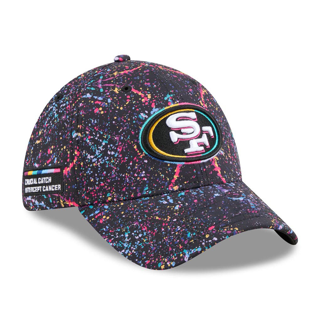 San Francisco 49ers Crucial Catch NFL Embroidered Hat 2025 Rainbow 49ers Merch Men Gifts-1