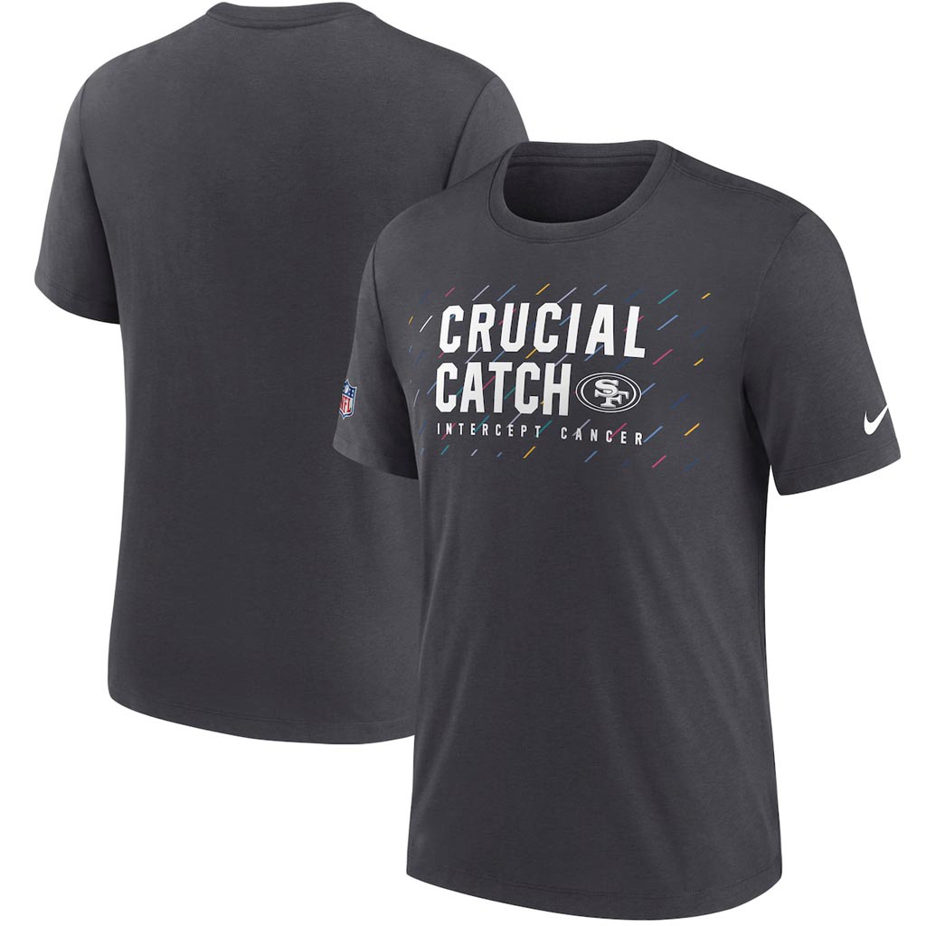 San Francisco 49ers Crucial Catch NFL T-Shirt 2025 Rainbow 49ers Merch Fan Apparel Gifts-1