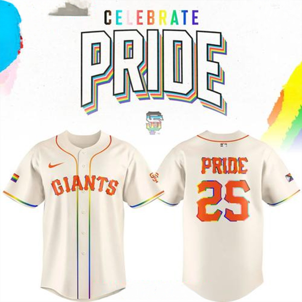 San Francisco Giants Celebrate Pride 2025 Baseball Jersey San Francisco Giants Merch-1