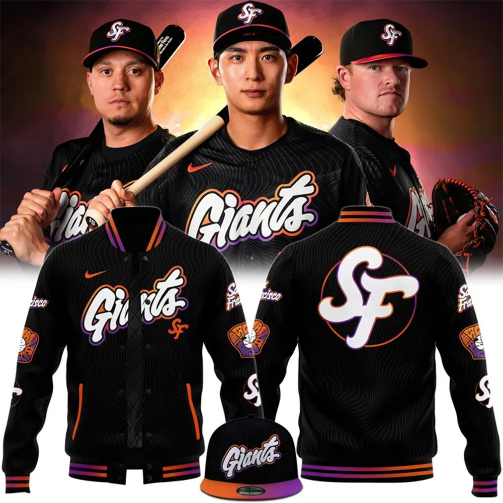 San Francisco Giants City connect Baseball Jacket 2025 Gifts For Baseball Fans-1