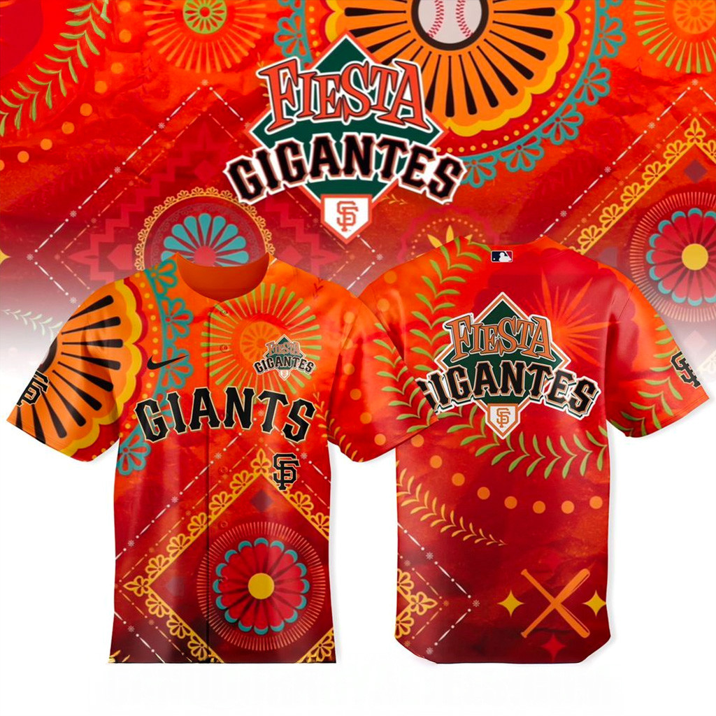 San Francisco Giants Fiesta Gigantes Heritage Night Jersey Giants Merch Cool Baseball Gifts-1