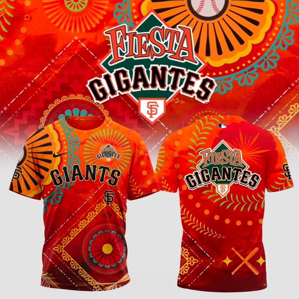 San Francisco Giants Fiesta Gigantes Heritage Night T-Shirt Giants Merch Gift For Fans-1