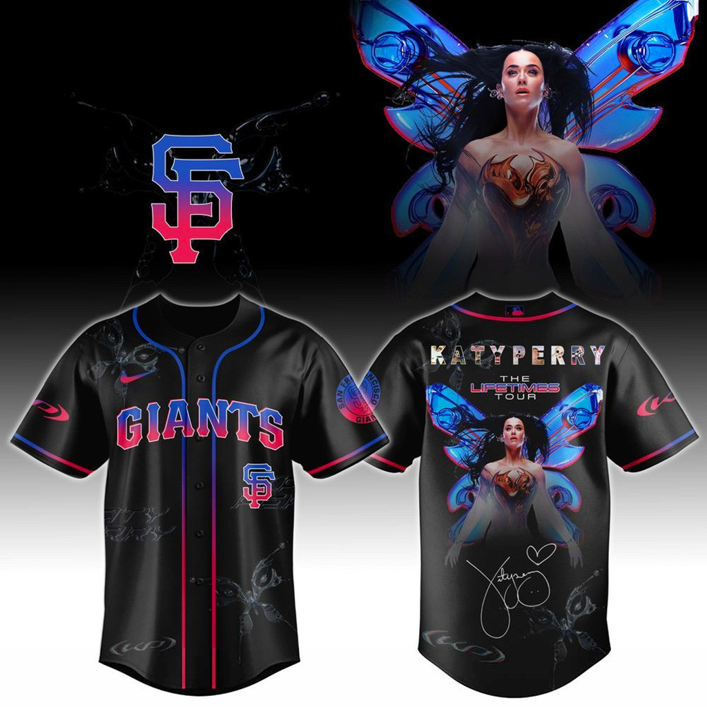 San Francisco Giants X Katy Perry The Lifetimes Tour 2025 Jersey San Francisco Giants Merch-1