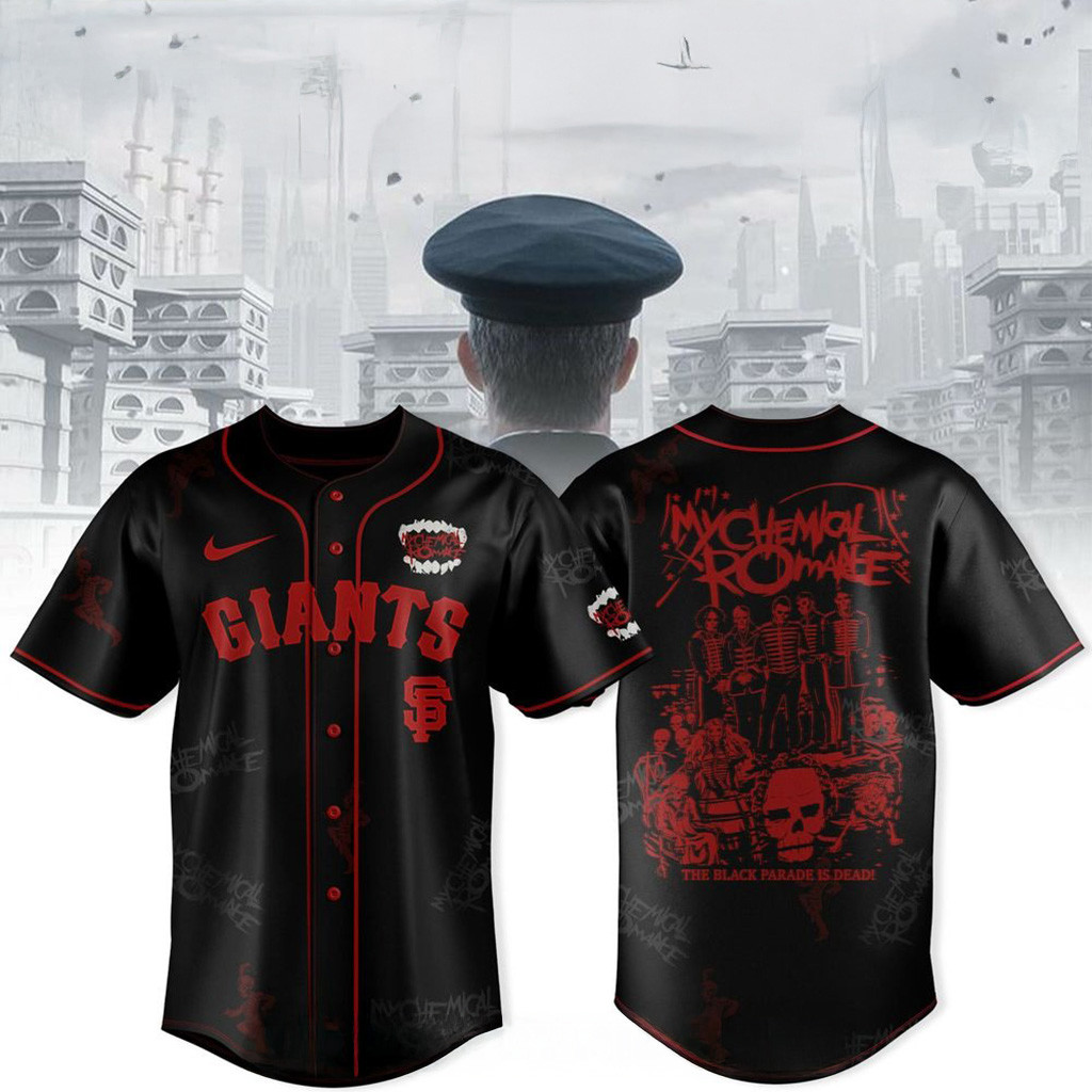 San Francisco Giants X My Chemical Romance Tour 2025 Jersey Giants Merch Husband Gifts-1