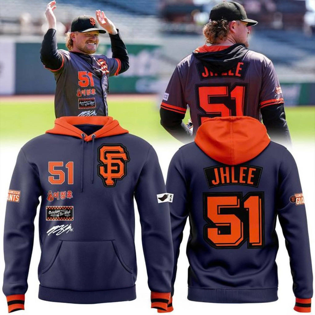 San Francisco Giants x Junghoo Lee 51 Special Hoodie Giants Merch Father Gifts-1