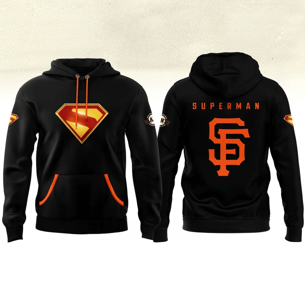 San Francisco Giants x SUPERMAN DC Studio 2025 Hoodie San Francisco Giants Merch Husband Gifts-1