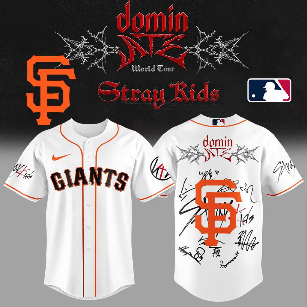 San Francisco Giants x Stray Kids Baseball Jersey San Francisco Giants Merch For Fans-1