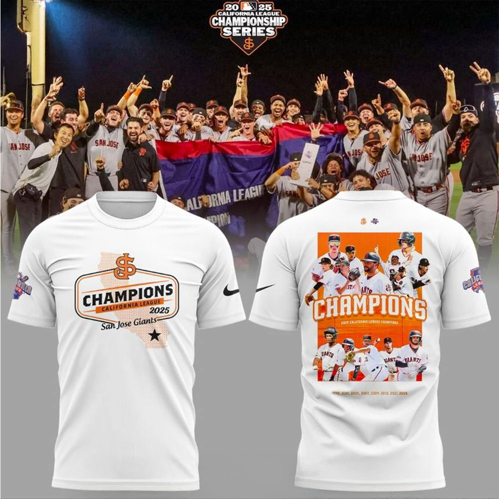 San Jose Giants California League 2025 T-Shirt Giants Merch Gift For Husband-1