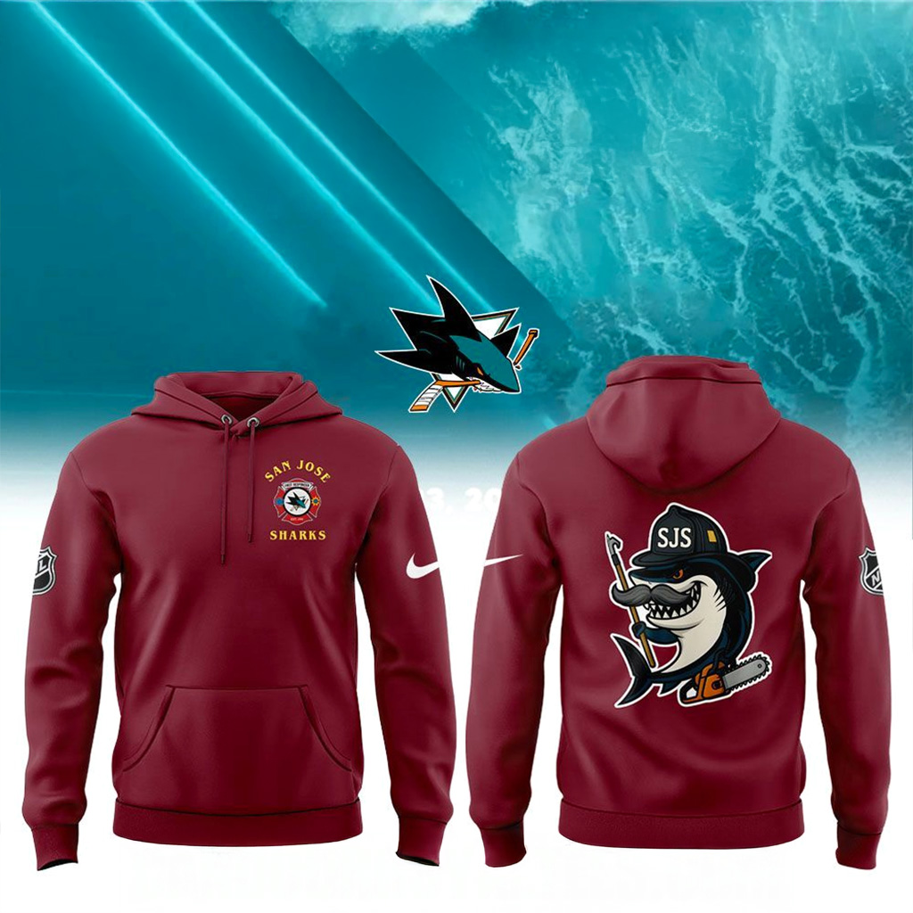 San Jose Sharks First Responders Night 2025 Hoodie Sharks Merch Christmas Gifts For Brother-1