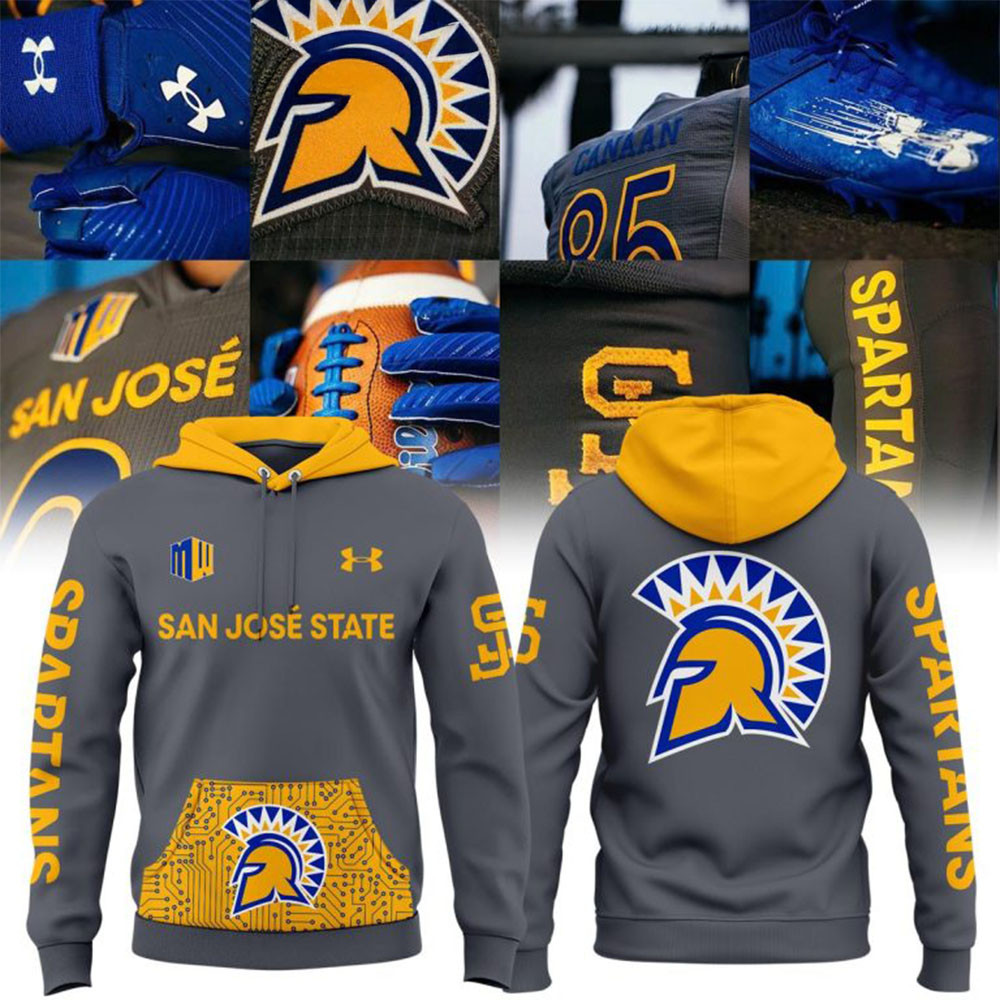 San Jose State Spartans Hail Spartans Hail Football 2024 Hoodie Gifts For Father's Day Ideas-1