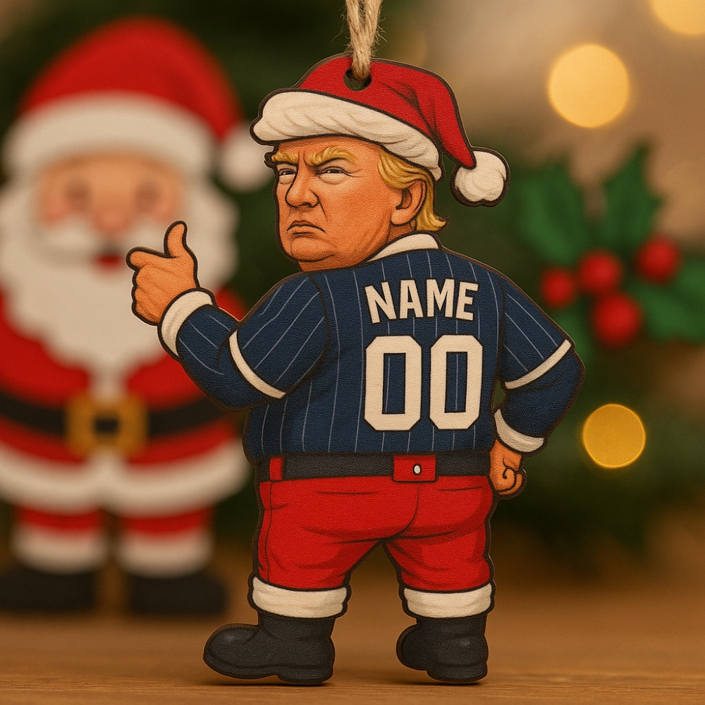 Santa Claus Trump New York Yankees Christmas Christmas Decor-1