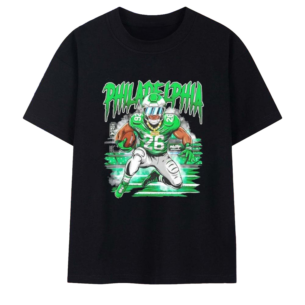 Saquon Barkley Philadelphia Eagles Two Six Graphic T-Shirt Eagles Merch Gifts For Fans-1