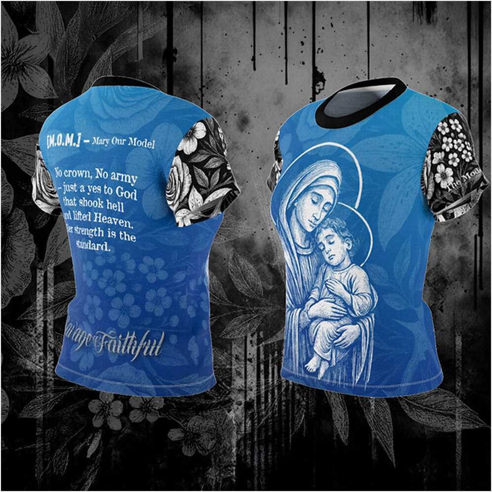 Savage Faithful MOM Mary Our Model Shirt Christian T-Shirt Gifts For Him Her Gifts For BFF-1