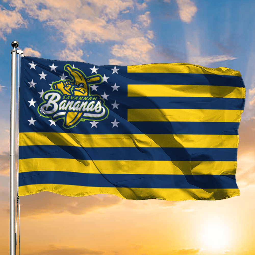 Savannah Bananas Flag Savannah Bananas Merch Father's Day Gifts For Baseball Fans-1 Savannah Bananas Flag Savannah Bananas Merch Father's Day Gifts For Baseball Fans-1