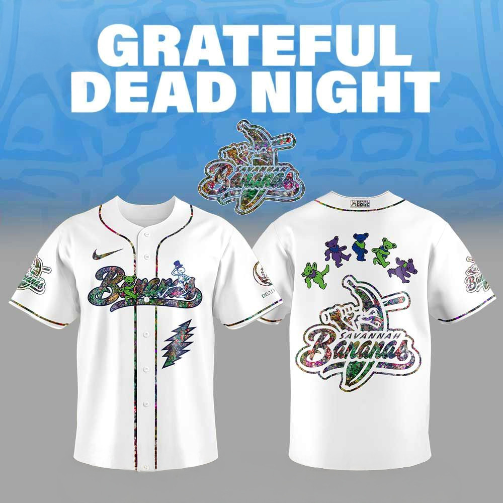 Savannah Bananas Grateful Dead Night Jersey Savannah Bananas Merch Gifts For Him-1
