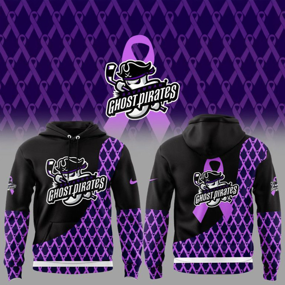 Savannah Ghost Pirates Alzheimer's Awareness Night Hoodie Gifts For Fan-1