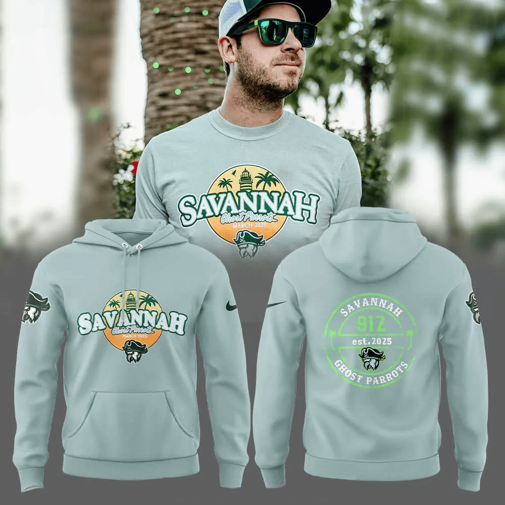 Savannah Ghost Pirates Parrots Style Hawaiian Hoodie Fathers Day Gift From Daughter-1