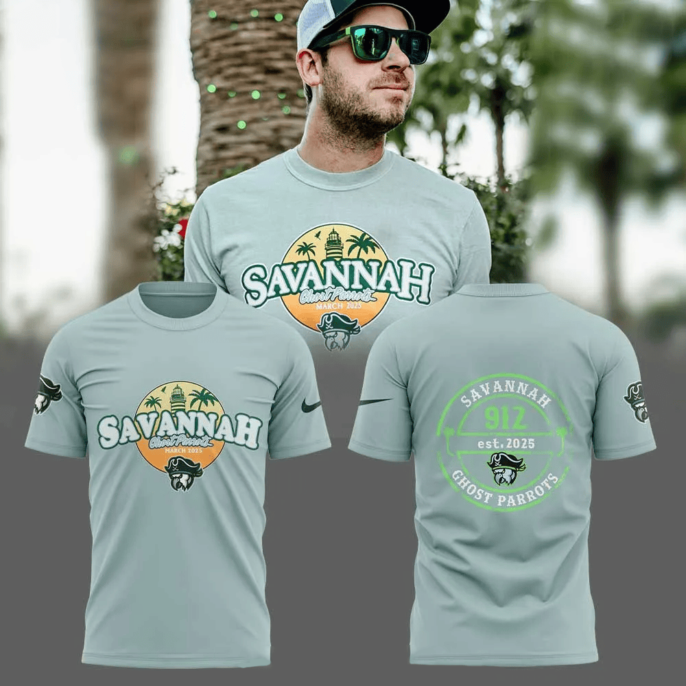 Savannah Ghost Pirates Parrots Style Hawaiian T-Shirt Fathers Day Gift From Daughter-1