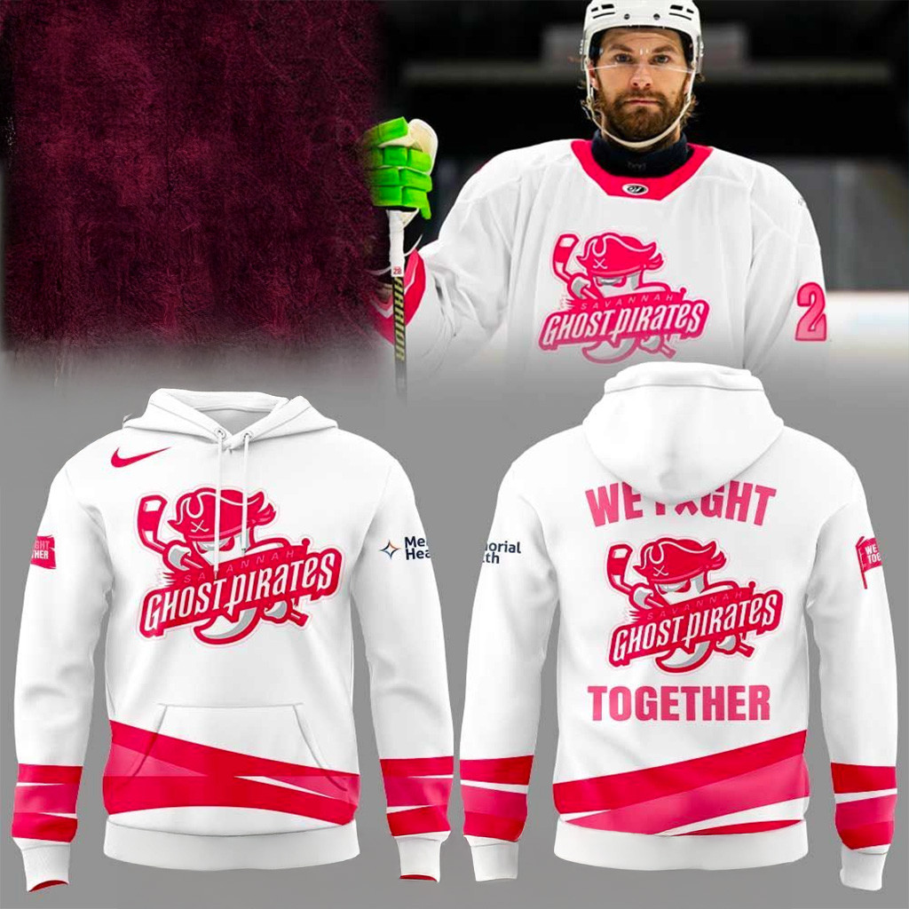Savannah Ghost Pirates Pink In The Rink Hoodie Pirates Merch Good Gifts For Hockey Fans-1